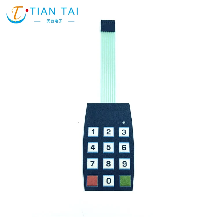 3 X 4 Matrix Membrane Keypad